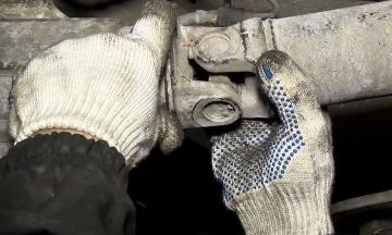 Прикручивание карданного вала