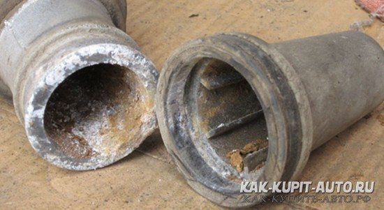 Коррозия внутри корпуса рейки