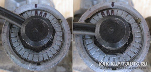 Отпускаем гайку упора на 24 градуса